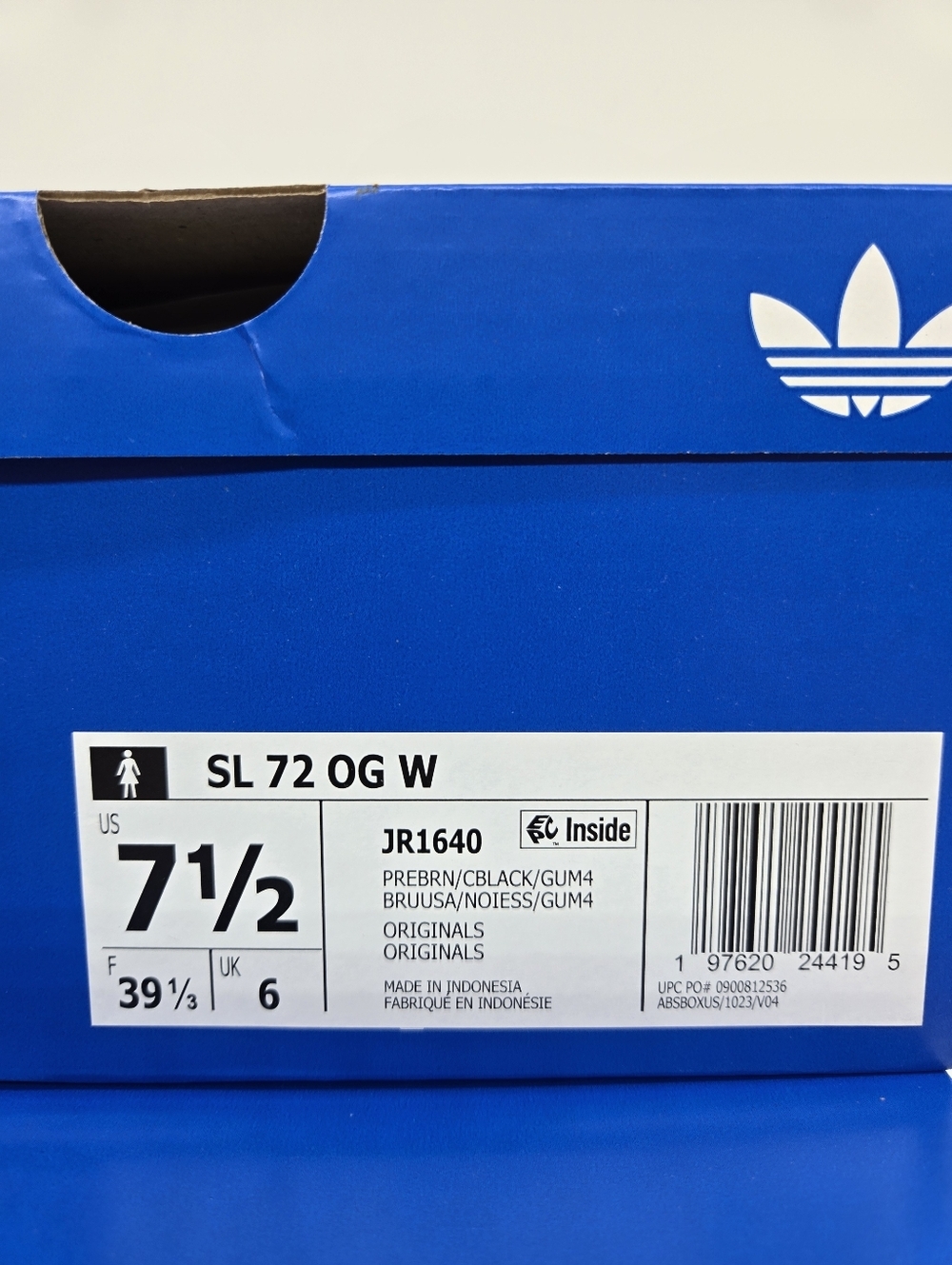 adidas Women's SL72 OG JR1640 Leopard Black Gum Shoes Size 7.5 New - Picture 8 of 8